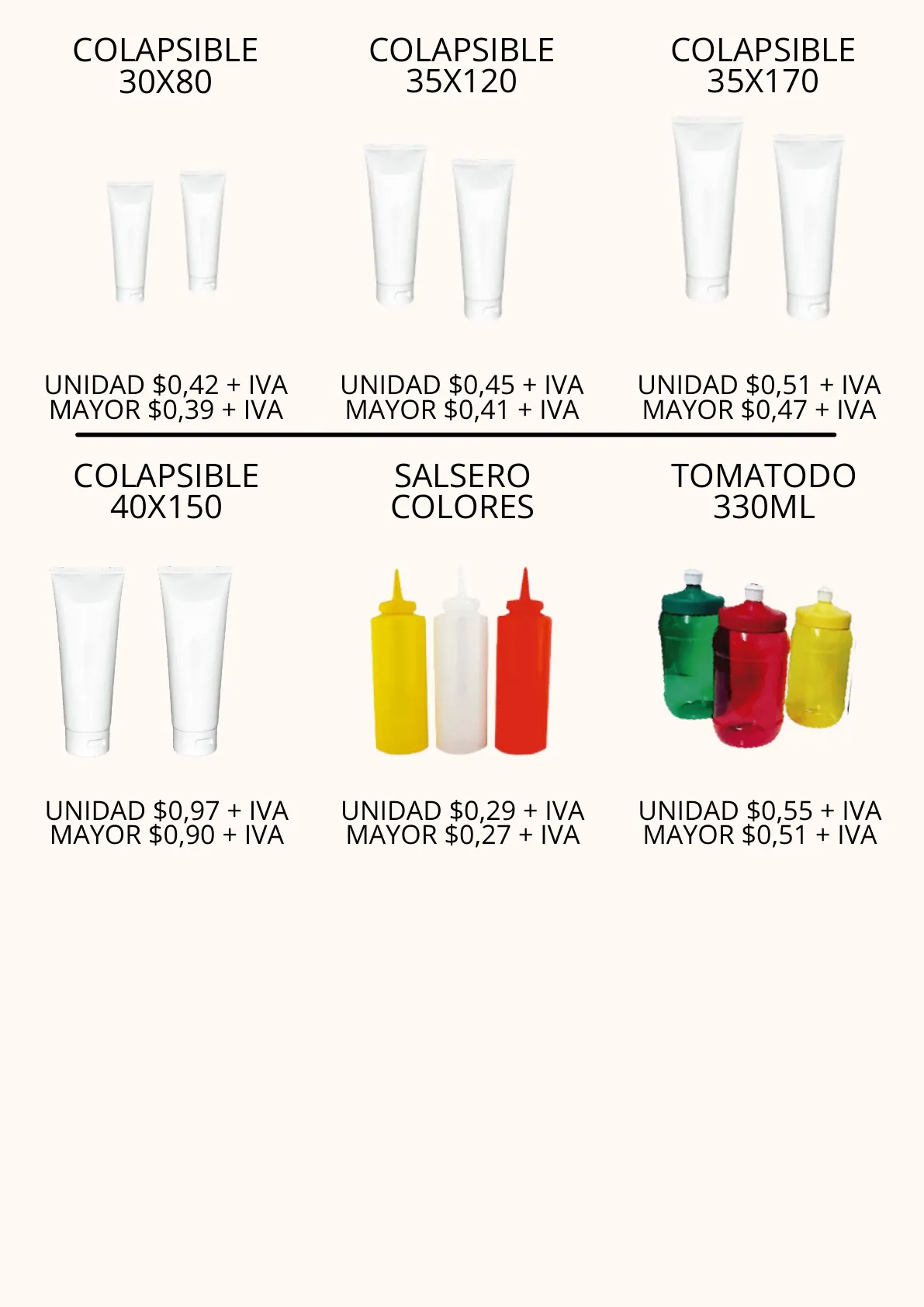 Página 6 del catálogo Vidrio y Plástico